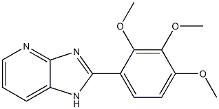 2-(2,3,4-Trimethoxyphenyl)-1H-imidazo[4,5-b]pyridine 结构式