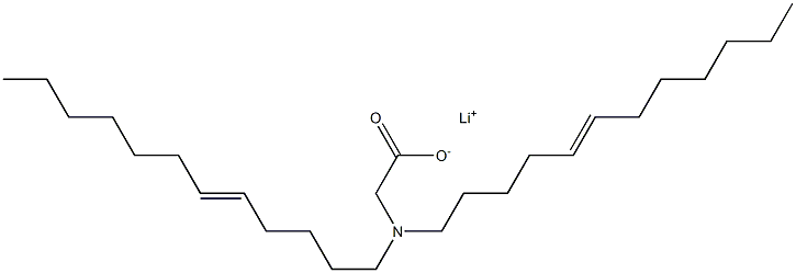 N,N-Di(5-dodecenyl)glycine lithium salt Struktur