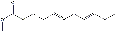 5,8-Undecadienoic acid methyl ester 结构式