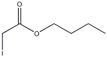 Iodoacetic acid butyl ester Struktur