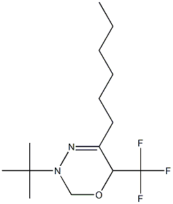 3,6-Dihydro-3-(tert-butyl)-5-hexyl-6-trifluoromethyl-2H-1,3,4-oxadiazine