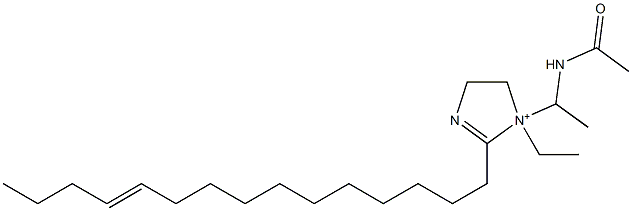1-[1-(Acetylamino)ethyl]-1-ethyl-2-(11-pentadecenyl)-2-imidazoline-1-ium Structure