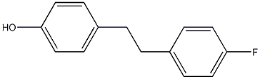 4-[2-(4-Fluorophenyl)ethyl]phenol,,结构式