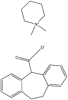 10,11-Dihydro-5H-dibenzo[a,d]cycloheptene-5-carboxylic acid 1,1-dimethylpiperidinium-4-yl ester Structure