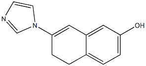 5,6-Dihydro-7-(1H-imidazol-1-yl)naphthalen-2-ol,,结构式