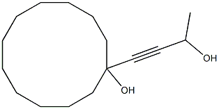 1-(3-Hydroxy-1-butynyl)-1-cyclododecanol 结构式