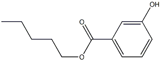 3-Hydroxybenzoic acid pentyl ester 结构式