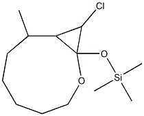 10-Chloro-8-methyl-1-(trimethylsilyloxy)-2-oxabicyclo[7.1.0]decane Structure