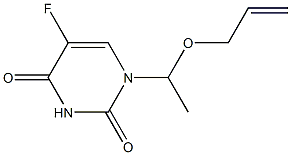 1-[1-(2-Propenyloxy)ethyl]-5-fluorouracil Structure