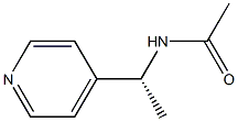 (+)-N-[(R)-1-(4-Pyridyl)ethyl]acetamide Struktur