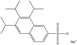 6,7,8-Triisopropyl-2-naphthalenesulfonic acid sodium salt Structure