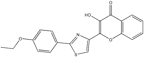 2-[2-(4-Ethoxyphenyl)thiazol-4-yl]-3-hydroxychromone Structure