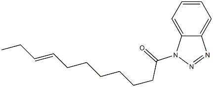 1-(8-ウンデセノイル)-1H-ベンゾトリアゾール 化学構造式