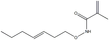 N-(3-Heptenyloxy)methacrylamide Struktur