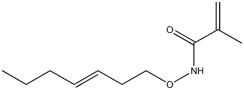 N-(3-Heptenyloxy)methacrylamide,,结构式