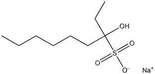 3-Hydroxynonane-3-sulfonic acid sodium salt,,结构式