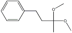メチル(2-フェニルエチル)ケトンジメチルアセタール 化学構造式