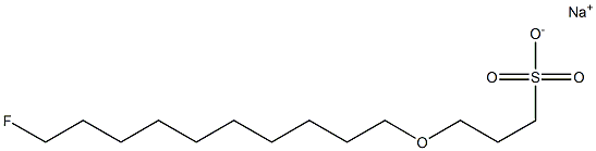 3-(10-Fluorodecyloxy)-1-propanesulfonic acid sodium salt|