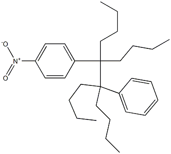 5,6-Dibutyl-5-(4-nitrophenyl)-6-phenyldecane Structure