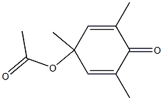 4-Acetoxy-2,4,6-trimethyl-2,5-cyclohexadien-1-one Structure