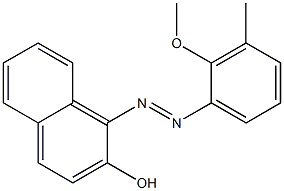 1-[(2-Methoxy-3-methylphenyl)azo]-2-naphthalenol Structure