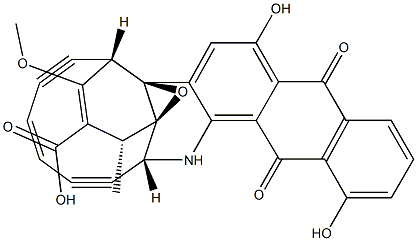  (1R,4S,4aS,14R,14aR)-1,4,7,12,13,14-Hexahydro-6,11-dihydroxy-3-methoxy-1-methyl-7,12-dioxo-4a,14a-epoxy-4,14-(3-hexene-1,5-diyne-1,6-diyl)naphtho[2,3-c]phenanthridine-2-carboxylic acid