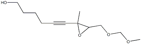 7,8-エポキシ-9-(メトキシメトキシ)-7-メチル-5-ノニン-1-オール 化学構造式