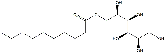 D-マンニトール6-デカノアート 化学構造式