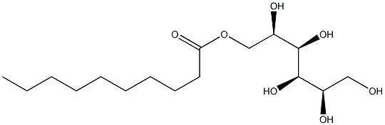 D-Mannitol 6-decanoate,,结构式