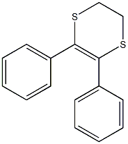 2,3-ジヒドロ-5,6-ジフェニル-1,4-ジチイン 化学構造式