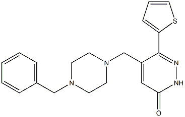6-(2-Thienyl)-5-[(4-benzyl-1-piperazinyl)methyl]pyridazin-3(2H)-one