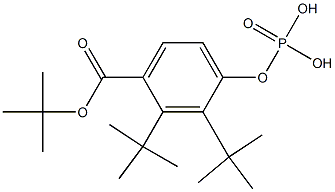 Phosphoric acid bis(tert-butyl)[4-[(tert-butyloxy)carbonyl]phenyl] ester Structure