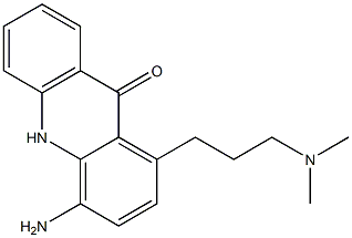 1-(3-Dimethylaminopropyl)-4-aminoacridin-9(10H)-one Structure