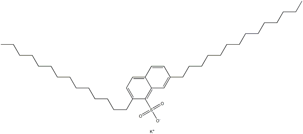 2,7-Ditetradecyl-1-naphthalenesulfonic acid potassium salt|