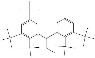 1-(2,3,5-Tri-tert-butylphenyl)-1-(2,3-di-tert-butylphenyl)propane,,结构式