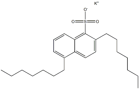 2,5-Diheptyl-1-naphthalenesulfonic acid potassium salt Structure