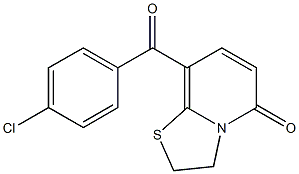 8-(4-Chlorobenzoyl)-2,3-dihydro-5H-thiazolo[3,2-a]pyridin-5-one Structure