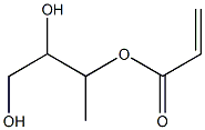 アクリル酸2,3-ジヒドロキシ-1-メチルプロピル 化学構造式