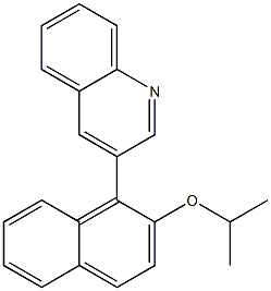 3-[2-(Isopropyloxy)-1-naphtyl]quinoline,,结构式