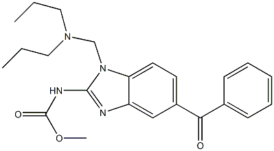 N-[5-Benzoyl-1-dipropylaminomethyl-1H-benzimidazol-2-yl]carbamic acid methyl ester Structure