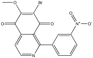 7-Bromo-6-methoxy-1-(3-nitrophenyl)isoquinoline-5,8-dione