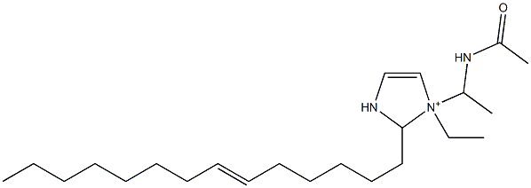 1-[1-(Acetylamino)ethyl]-1-ethyl-2-(6-tetradecenyl)-4-imidazoline-1-ium Structure