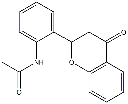 2-(2-Acetylaminophenyl)chroman-4-one Structure