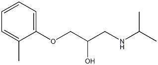 1-(Isopropylamino)-3-(o-tolyloxy)-2-propanol Struktur
