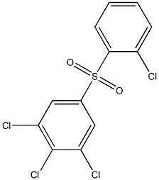 3,4,5-トリクロロフェニル2-クロロフェニルスルホン 化学構造式
