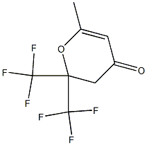5,6-Dihydro-6,6-bis(trifluoromethyl)-2-methyl-4H-pyran-4-one
