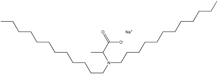 2-(Didodecylamino)propanoic acid sodium salt,,结构式