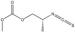 (-)-Carbonic acid (R)-2-isothiocyanatopropylmethyl ester,,结构式