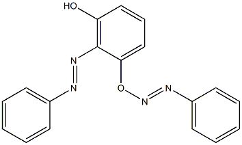ジ(フェニルアゾ)レソルシノール 化学構造式