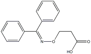 3-[(ジフェニルメチレン)アミノオキシ]プロパン酸 化学構造式